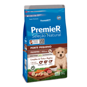 Ração Premier Seleção Natural para Cães Filhotes Raças Pequenas 1kg